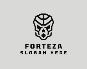 Skeleton Skull Mask  logo design