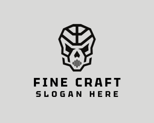 Skeleton Skull Mask  logo design