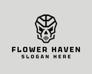 Skeleton Skull Mask  logo design