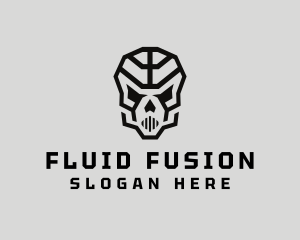 Skeleton Skull Mask  logo design