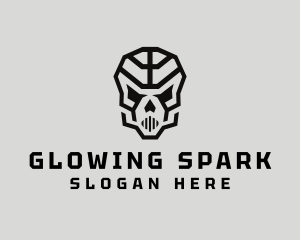 Skeleton Skull Mask  logo design