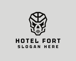 Skeleton Skull Mask  logo design