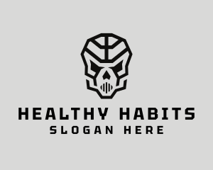 Skeleton Skull Mask  logo design