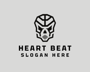 Skeleton Skull Mask  logo design