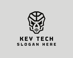 Skeleton Skull Mask  logo design