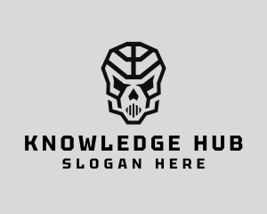 Scary - Skeleton Skull Mask logo design