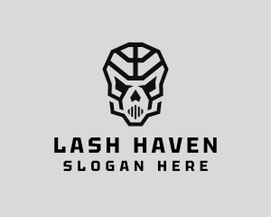 Skeleton Skull Mask  logo design