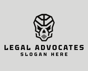 Skeleton Skull Mask  logo design