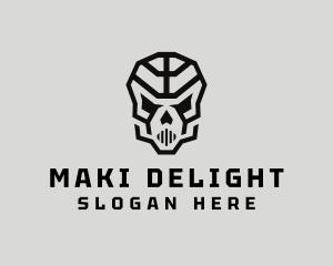 Skeleton Skull Mask  logo design