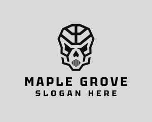 Skeleton Skull Mask  logo design