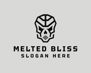 Skeleton Skull Mask  logo design