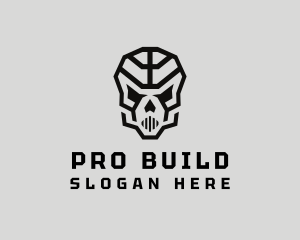 Skeleton Skull Mask  logo design