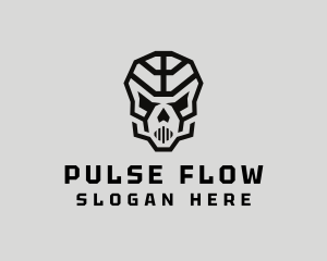 Skeleton Skull Mask  logo design