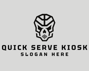 Skeleton Skull Mask  logo design