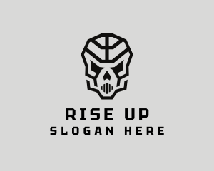 Skeleton Skull Mask  logo design