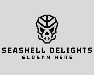 Skeleton Skull Mask  logo design