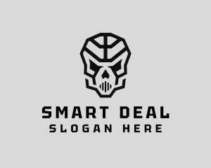 Skeleton Skull Mask  logo design