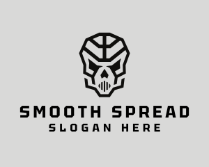 Skeleton Skull Mask  logo design