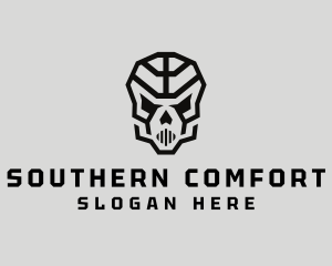 Skeleton Skull Mask  logo design