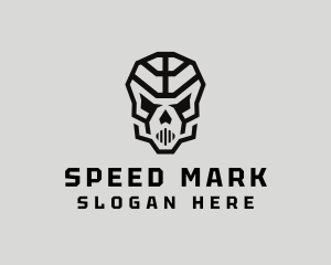 Skeleton Skull Mask  logo design