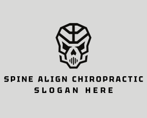 Skeleton Skull Mask  logo design