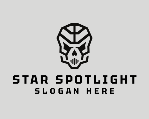 Skeleton Skull Mask  logo design