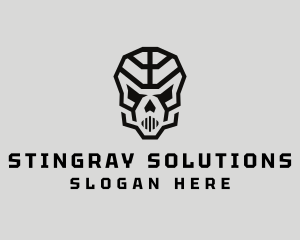 Skeleton Skull Mask  logo design