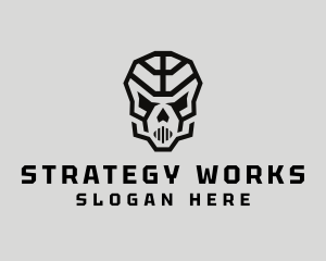 Skeleton Skull Mask  logo design