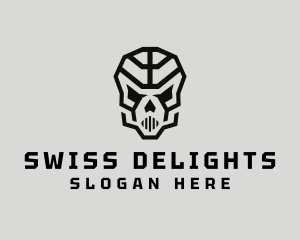 Skeleton Skull Mask  logo design