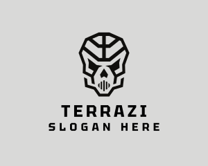 Skeleton Skull Mask  logo design