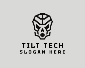 Skeleton Skull Mask  logo design