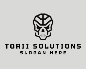 Skeleton Skull Mask  logo design