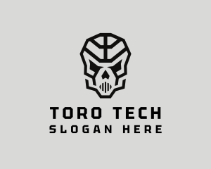 Skeleton Skull Mask  logo design