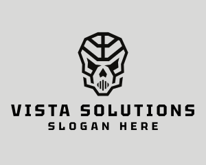 Skeleton Skull Mask  logo design