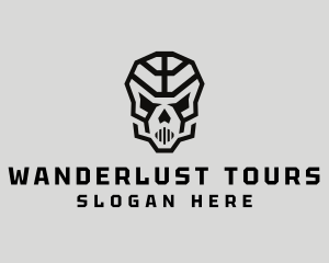 Skeleton Skull Mask  logo design