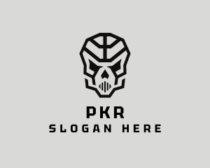 Skeleton Skull Mask  logo design