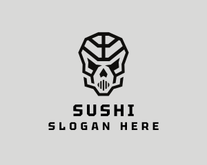 Skeleton Skull Mask  logo design