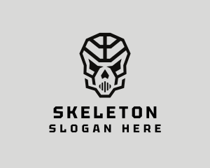 Skeleton Skull Mask  logo design