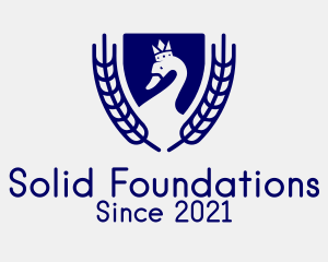 Shield - Blue Royal Duck logo design
