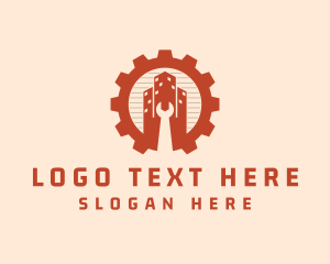 Tool - Cog Wrench Building logo design