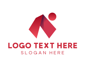 Stretching - Red Abstract Letter logo design