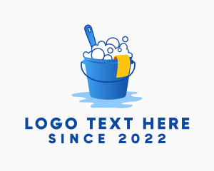 Detergent - Housekeeping Cleaning Bucket logo design
