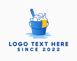 Bucket - Housekeeping Cleaning Bucket logo design