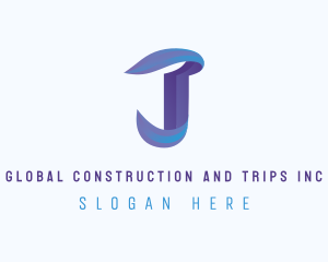 Lettermark - Gradient Modern Letter J logo design