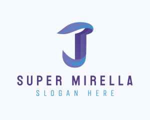 Technology - Gradient Modern Letter J logo design