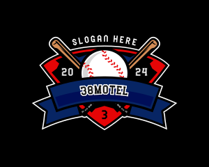 Baseball League Competition logo design