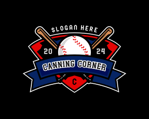 Baseball League Competition logo design