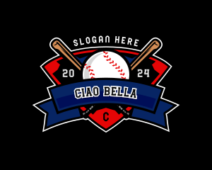 Baseball League Competition logo design