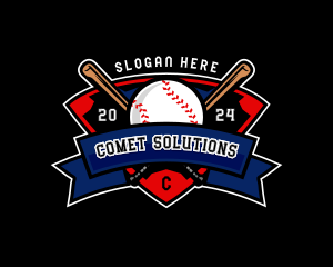 Baseball League Competition logo design