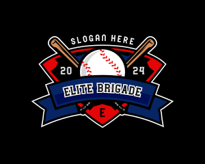 Baseball League Competition logo design